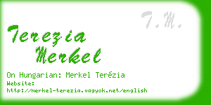 terezia merkel business card