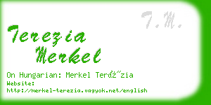 terezia merkel business card